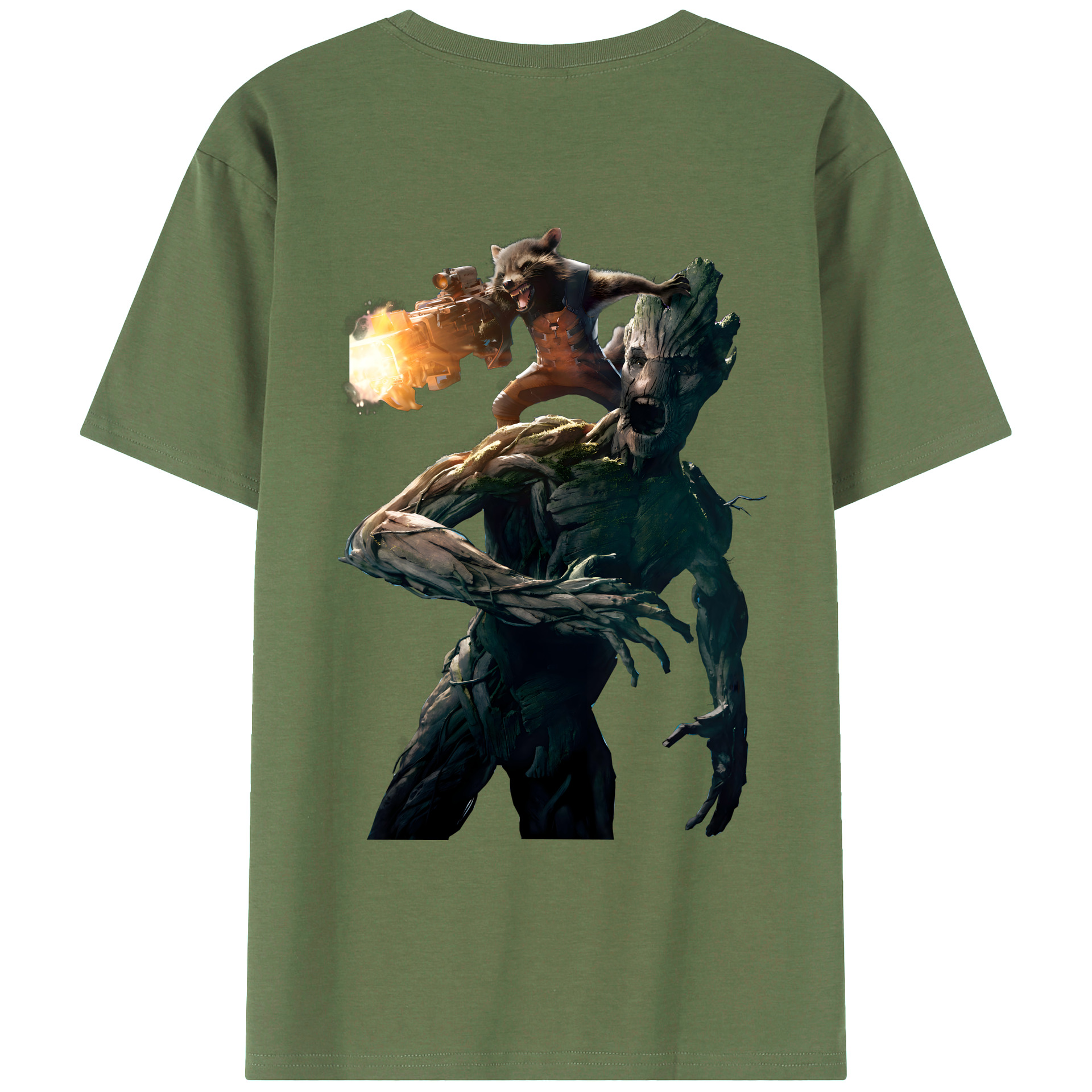（画像用） アベンジャーズ The Avengers 綿100％ メンズ半袖Tシャツ（バックプリント） 通気性